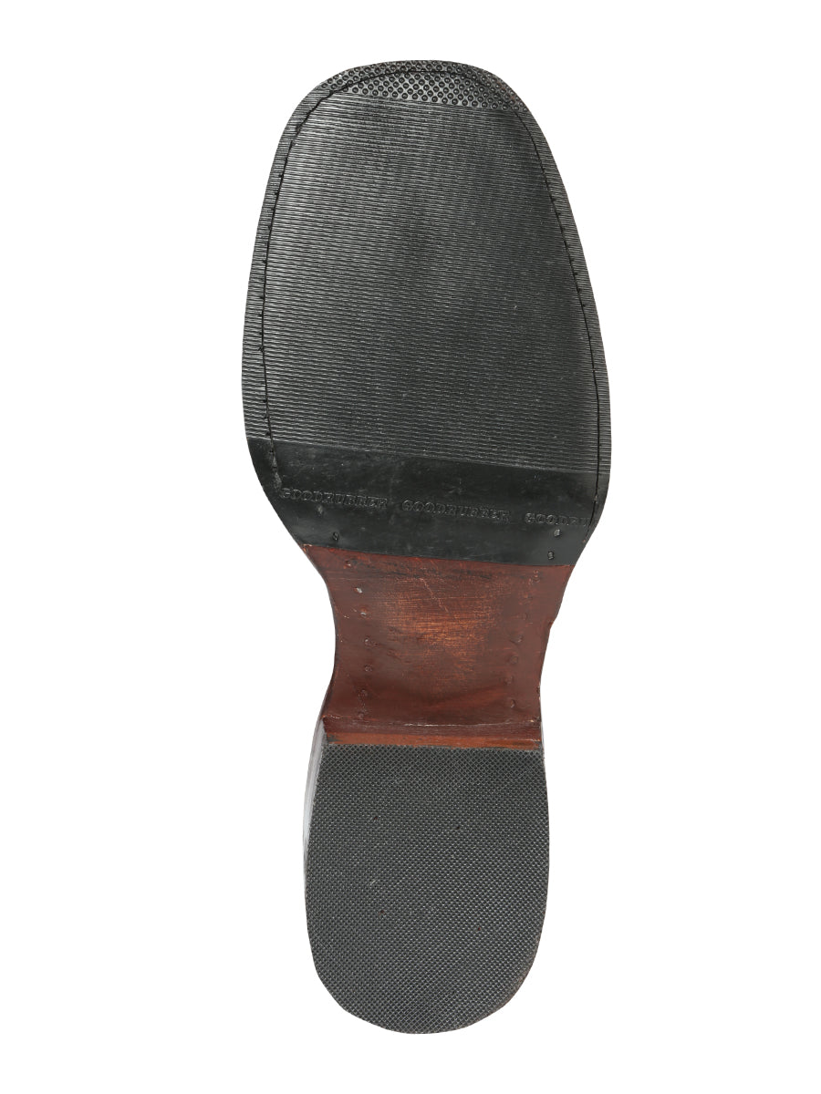 El General Rodeo Boot — Imitation Ostrich in Brown