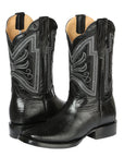 El General Rodeo Boot — Imitation Lizard in Black