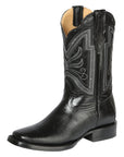 El General Rodeo Boot — Imitation Lizard in Black