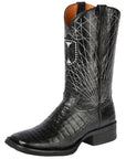 El General Rodeo Boot — Printed Alligator Leather in Black