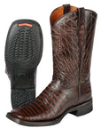 El General Rodeo Boot — Printed Alligator Leather in Brown