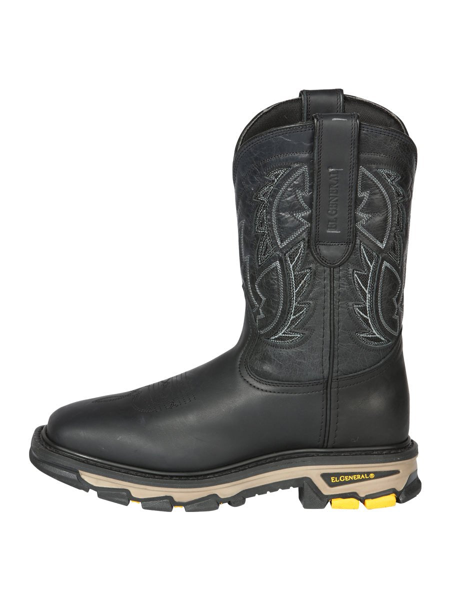 El General Rodeo Work Boot in Crazy Black