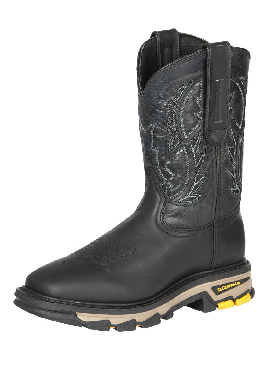 El General Rodeo Work Boot in Crazy Black