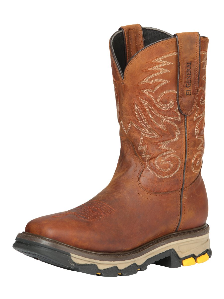 El General Rodeo Work Boot - Leather Whisky