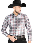 El General Casual Long Sleeve Shirt in Black/White