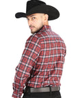 El General Casual Long Sleeve Shirt in Red