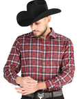 El General Casual Long Sleeve Shirt in Red