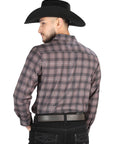 El General Casual Long Sleeve Shirt in Mocha/Olive