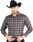 El General Casual Long Sleeve Shirt in Mocha/Olive