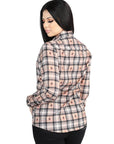 El General Casual Long-Sleeve Shirt in Beige/Black
