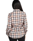 El General Casual Long-Sleeve Shirt in Beige/Black
