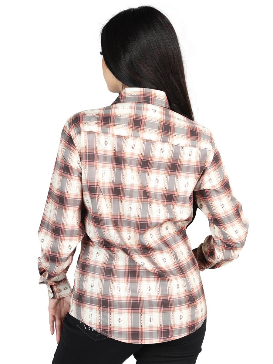 El General Casual Long-Sleeve Shirt in Orange Beige