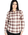 El General Casual Long-Sleeve Shirt in Orange Beige