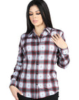 El General Casual Long-Sleeve Shirt in Red/Black