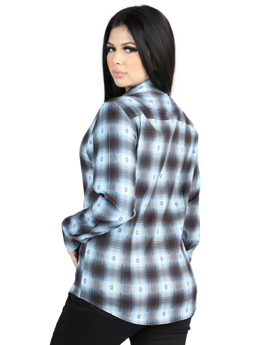 El General Casual Long-Sleeve Shirt in Black/Beige