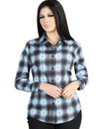 El General Casual Long-Sleeve Shirt in Black/Beige