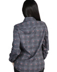 El General Casual Long-Sleeve Shirt in Gray/Brown