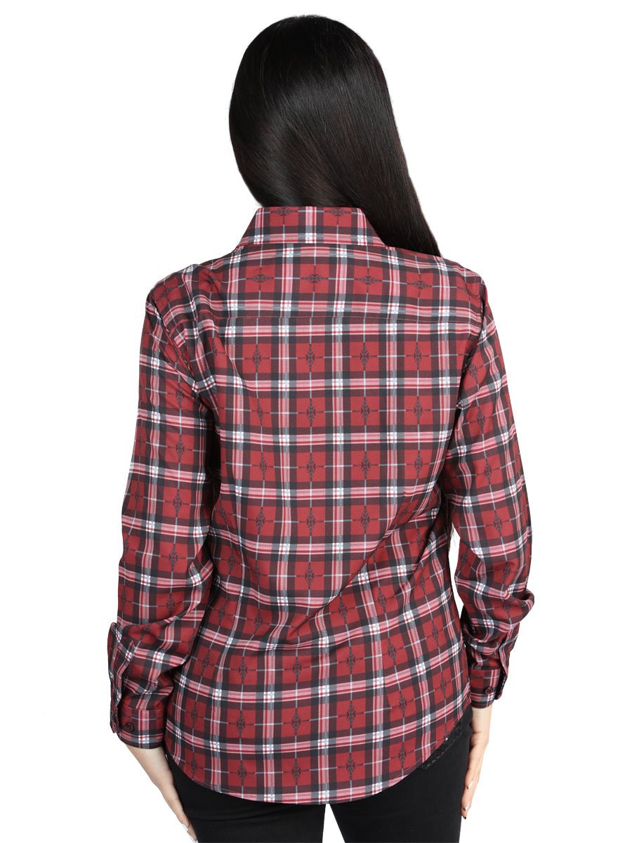 El General Casual Long-Sleeve Shirt in Red/Black