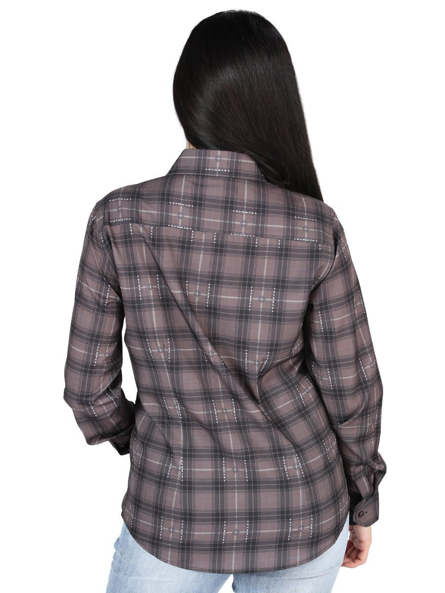 El General Casual Long-Sleeve Shirt in Mocha/Olive