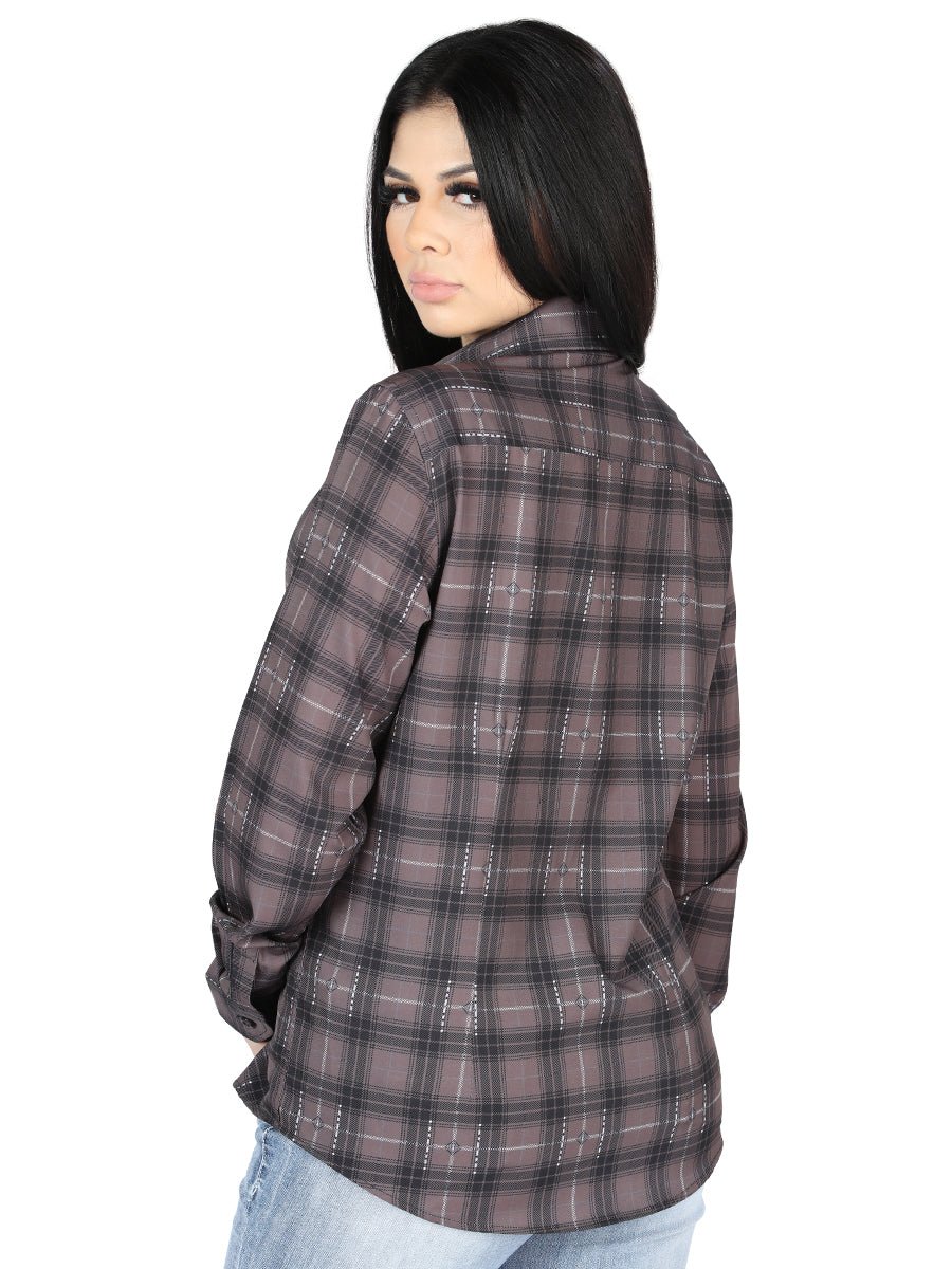 El General Casual Long-Sleeve Shirt in Mocha/Olive