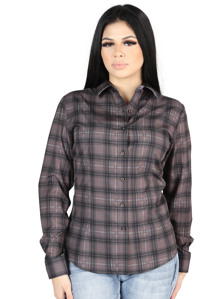El General Casual Long-Sleeve Shirt in Mocha/Olive
