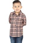 El General Beige/Black Casual Long-Sleeve Shirt