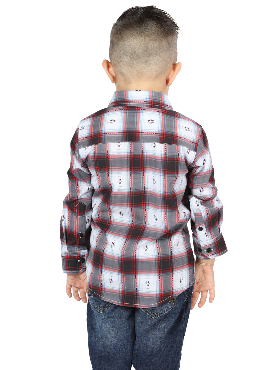 El General Black/Red Casual Long-Sleeve Shirt