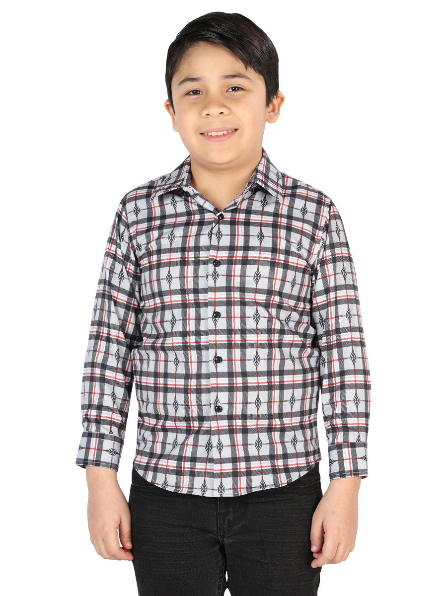 El General Black/White Casual Long-Sleeve Shirt