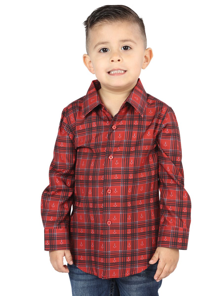 El General Red Casual Long-Sleeve Shirt