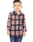 El General White/Red Casual Long-Sleeve Shirt