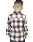 El General Beige/Burgundy Casual Long-Sleeve Shirt