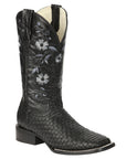 El General Women's Petatillo Rodeo Boots — Crazy Black