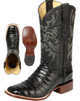 El General Rodeo Boot — Printed Alligator Leather in Black