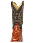 El General Rodeo - Printed Alligator Leather Boots in Cognac