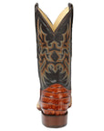 El General Rodeo - Printed Alligator Leather Boots in Cognac