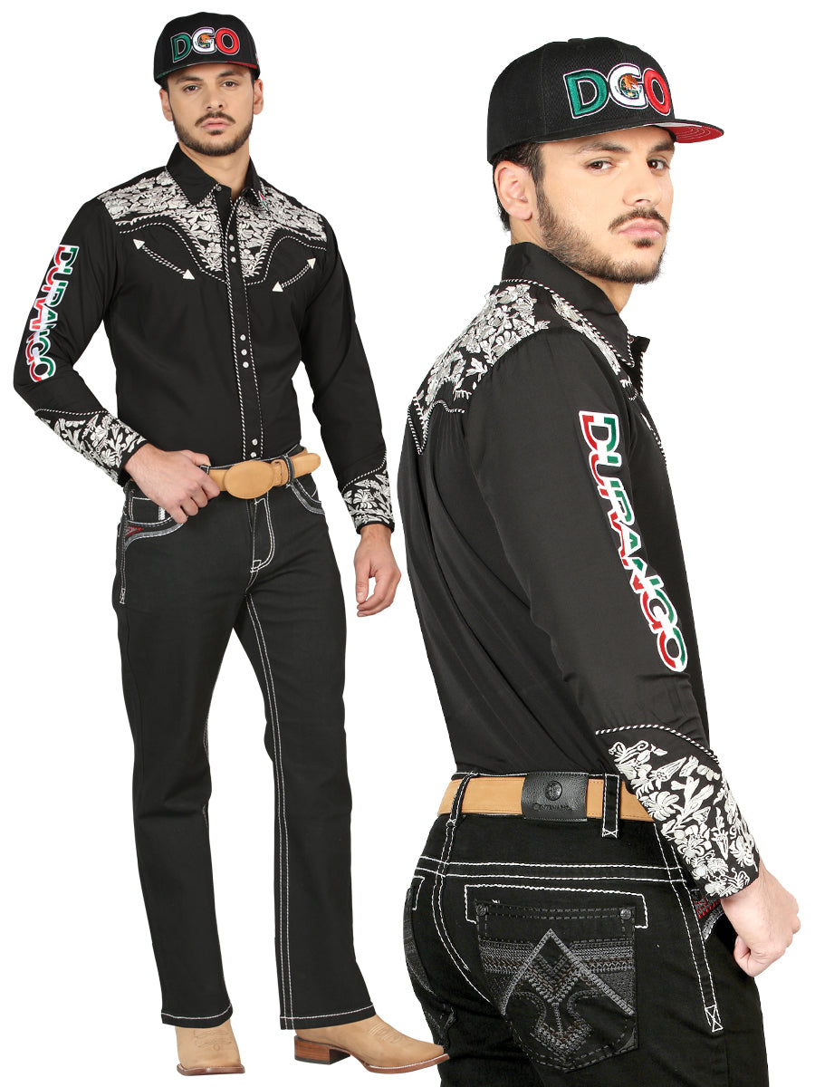 Centenario Bootcut Denim Jeans in Black