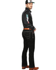 Centenario Bootcut Denim Jeans in Black