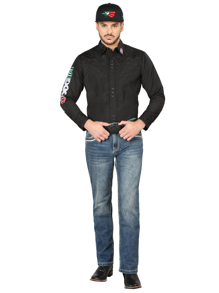 Centenario Bootcut Denim Jeans in Dark Blue