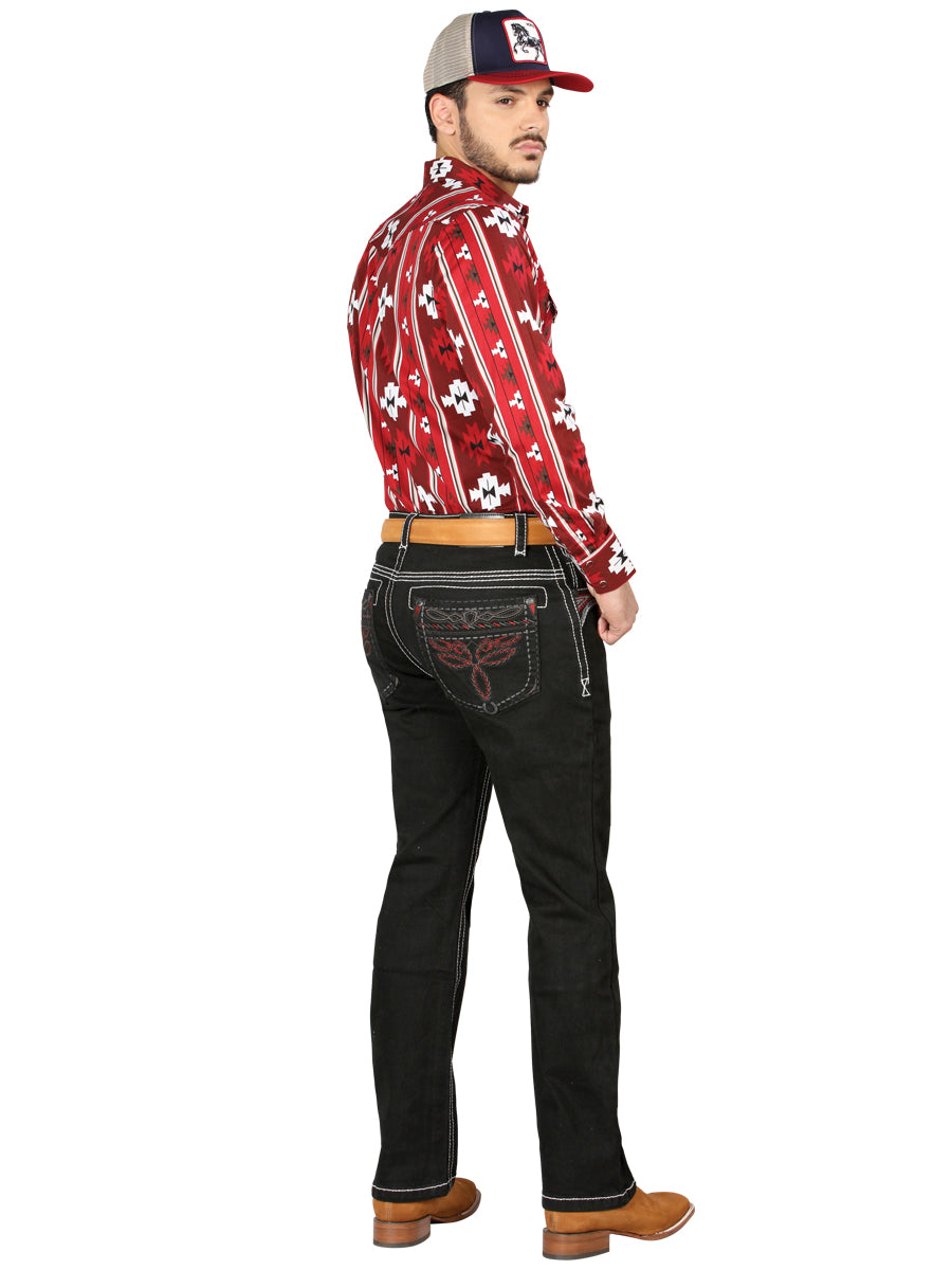 Centenario Bootcut Denim Jeans in Black