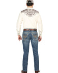 Centenario Bootcut Denim Jeans in Dark Blue