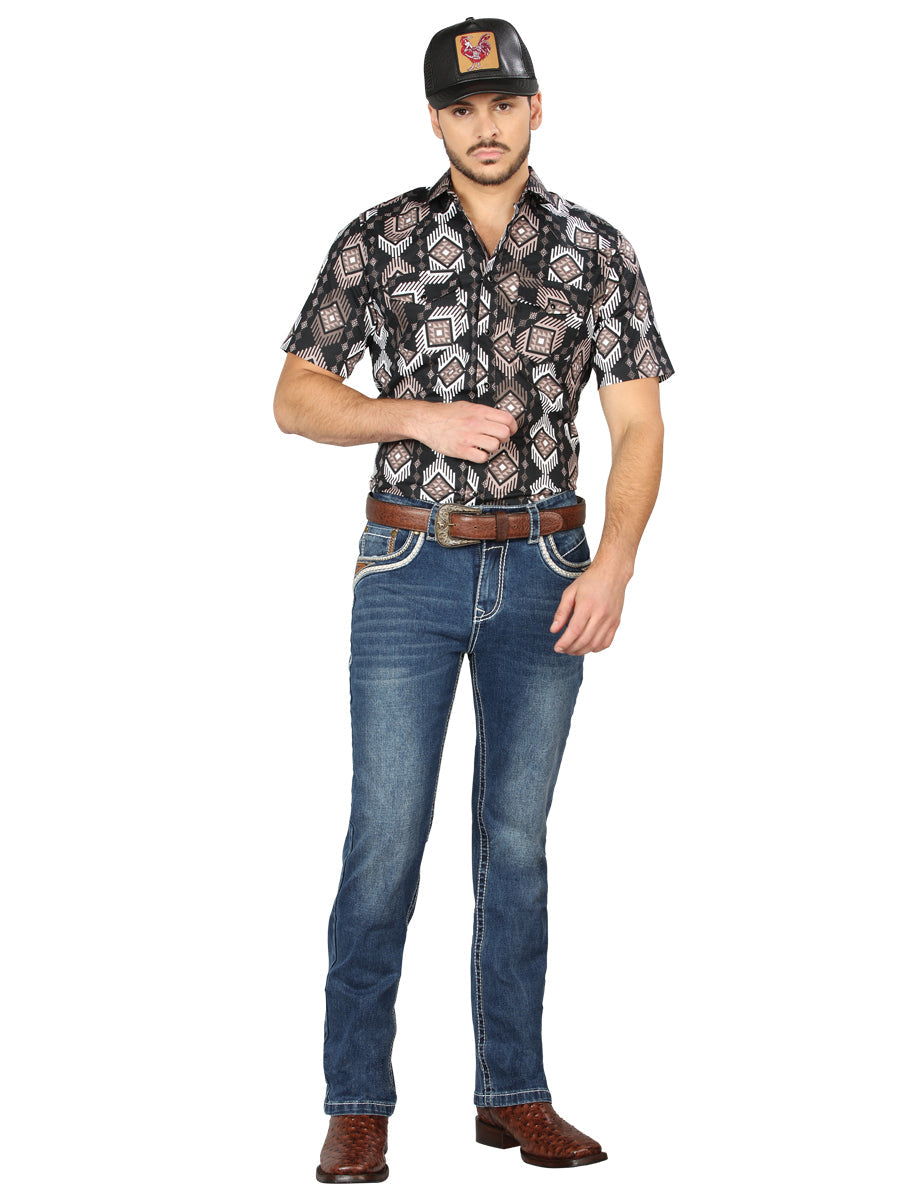 Centenario Bootcut Denim Jeans in Dark Blue