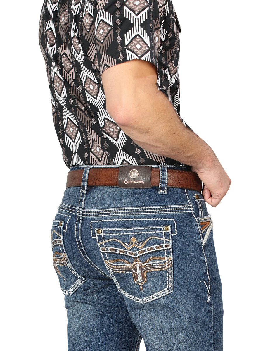 Centenario Bootcut Denim Jeans in Dark Blue