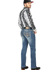 Centenario Bootcut Denim Jeans in Medium Blue