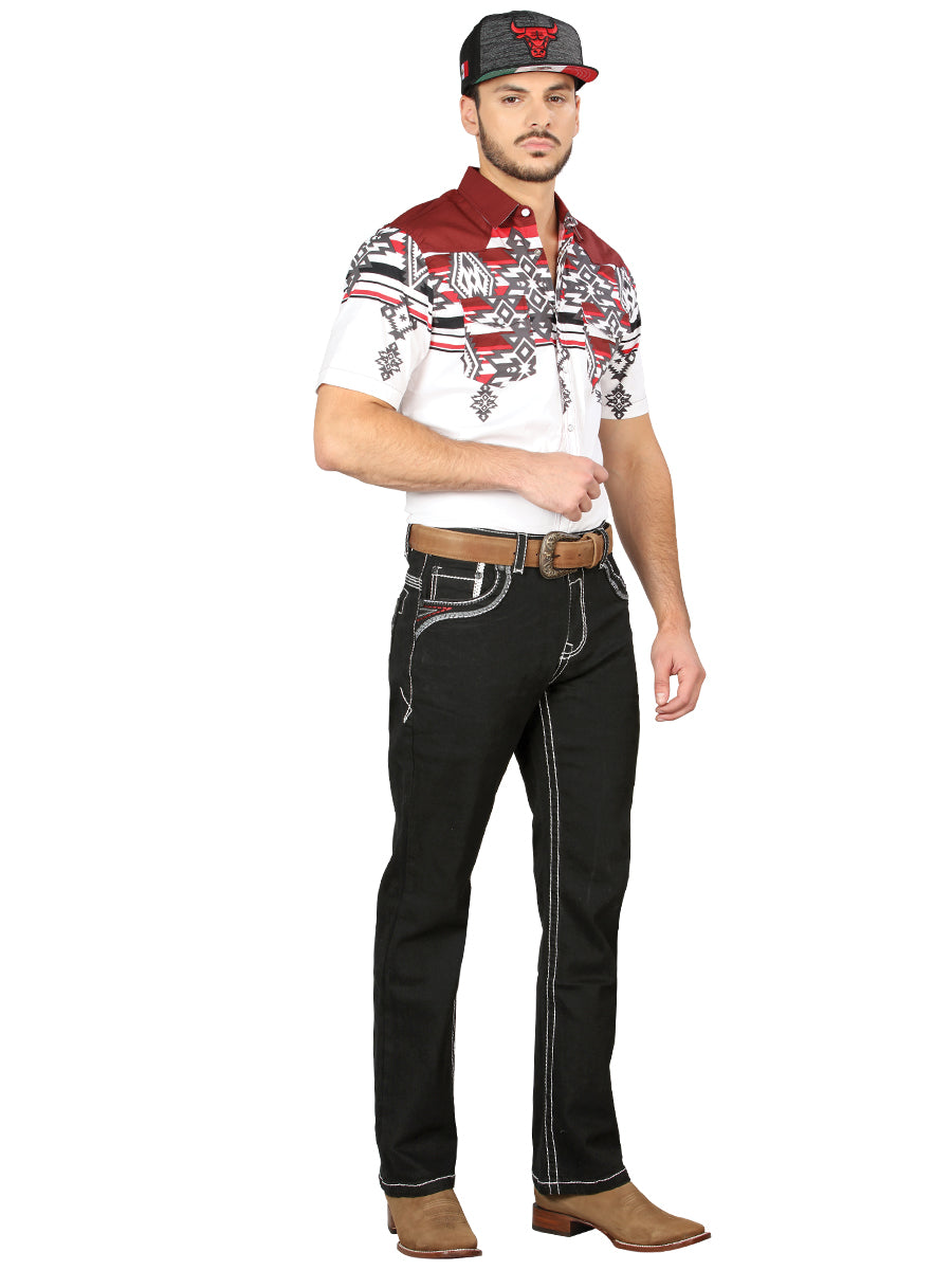 Centenario Bootcut Denim Jeans in Black