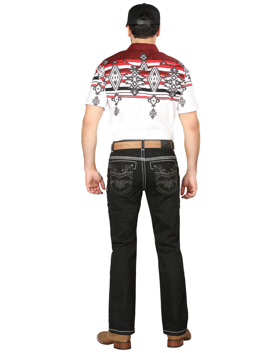 Centenario Bootcut Denim Jeans in Black