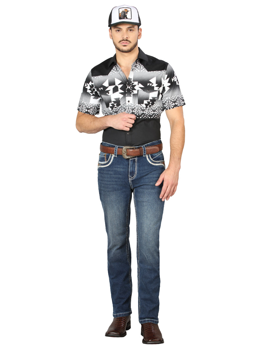 Centenario Bootcut Denim Jeans in Medium Blue