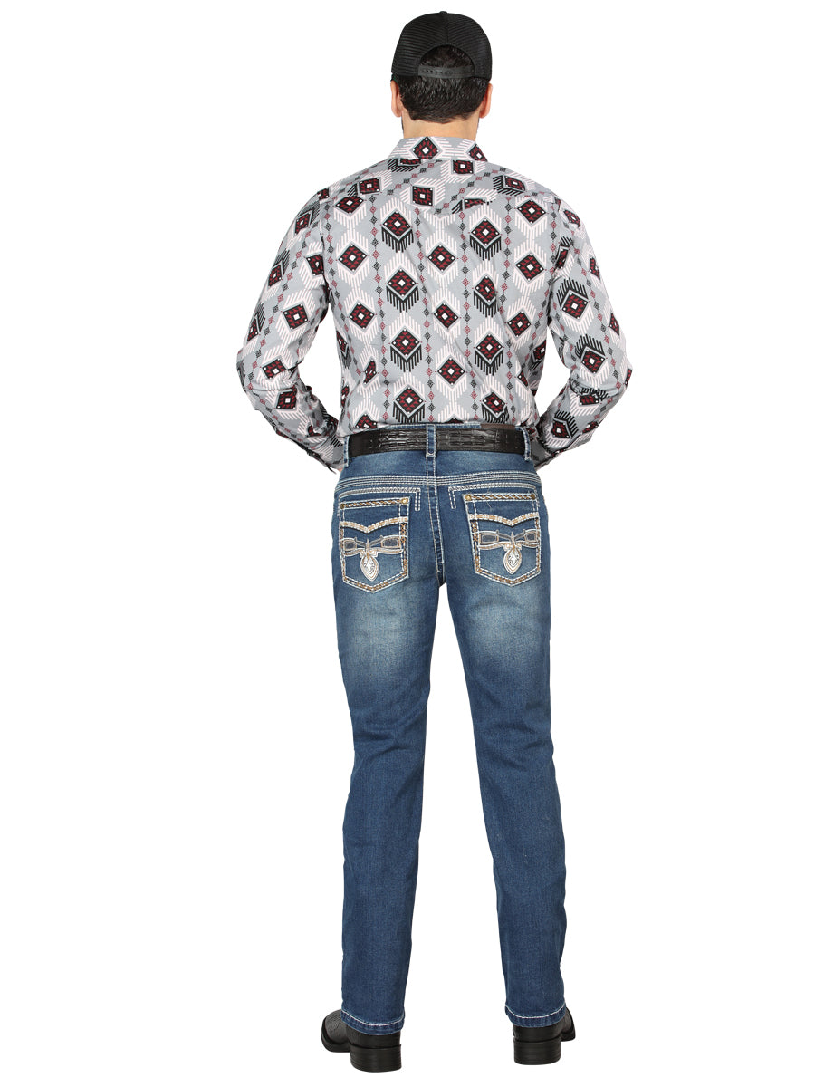 Centenario Bootcut Denim Jeans in Dark Blue