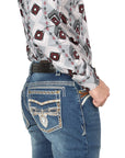 Centenario Bootcut Denim Jeans in Dark Blue