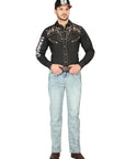 Centenario Bootcut Denim Jeans in Light Blue