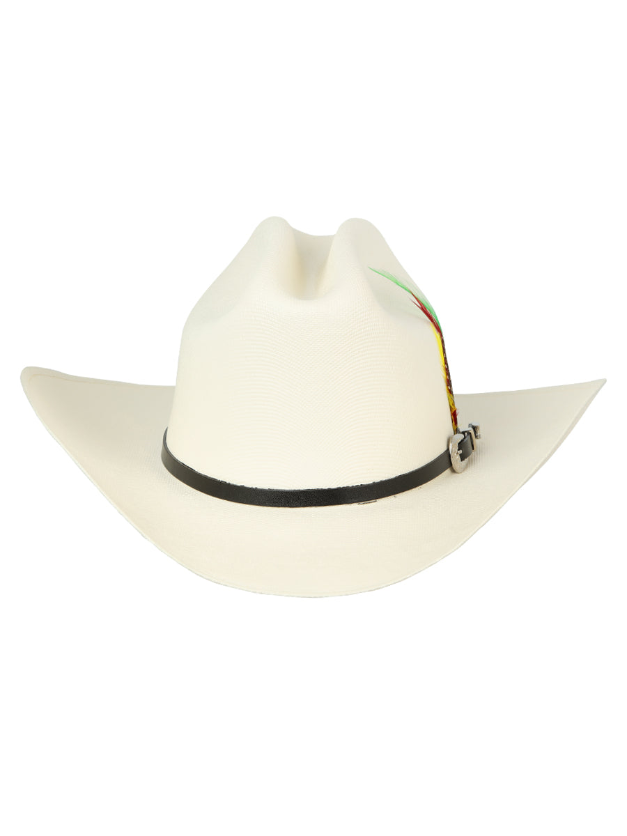 El General Men's 500X Palm Straw Western Hat — Sinaloa Crown in Bone
